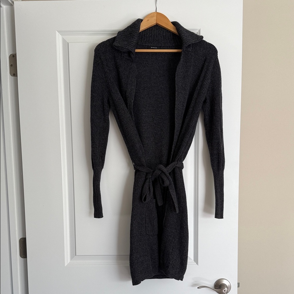 RW&CO. Black Long Cardigan Sweater